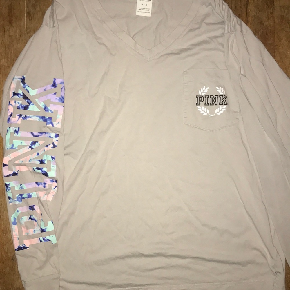 VS PINK long sleeve v neck shirt